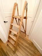 Oude houten schilderstrap met zes treden, Ophalen, Gebruikt, Minder dan 2 meter