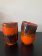 HKLiving 70s keramiek: café cup arabica/liberica Set van 4, Huis en Inrichting, Keuken | Servies, Ophalen of Verzenden, Nieuw