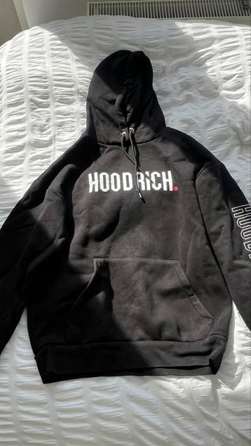 Unisex Hoodrich hoodie – zwart, oversized XS, met bedrukking beschikbaar voor biedingen