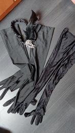 Carnaval charleston handschoenen en haarband, Ophalen of Verzenden