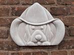 Hond wanddecoratie betonnen beeld tuinbeeld beton, Tuin en Terras, Tuinbeelden, Ophalen of Verzenden, Nieuw