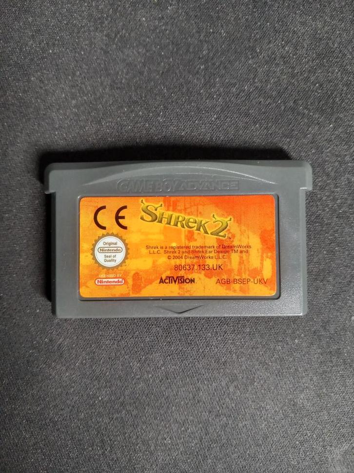 Gameboy Advance Game Shrek 2 Cartridge Only, Spelcomputers en Games, Games | Nintendo Game Boy, Gebruikt, Avontuur en Actie, 1 speler