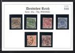 Duitse Rijk serie 45a - 50a Pfennig mooi gestempeld, Postzegels en Munten, Postzegels | Europa | Duitsland, Duitse Keizerrijk