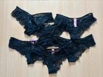 6x zwarte kanten brazilian slips van Hunkemöller – maat M, Hunkemöller, Verzenden, Zwart, Slip