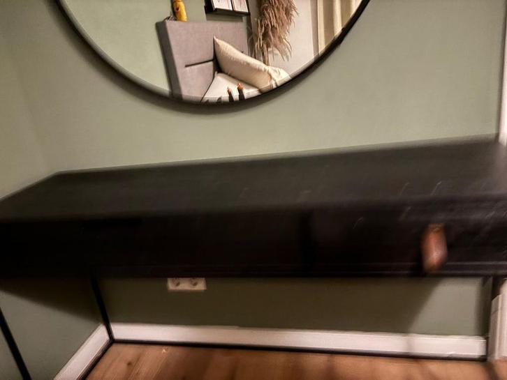 Houten woood Silas Sidetable/Bureau - 140cm, Huis en Inrichting, Tafelonderdelen, Gebruikt, Tafelblad, 100 tot 150 cm, Minder dan 50 cm