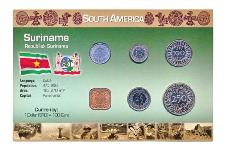 Suriname Muntset Cent (Dollar), Postzegels en Munten, Munten | Amerika, Setje, Zuid-Amerika, Ophalen of Verzenden