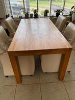 Teakhouten eetkamertafel, Huis en Inrichting, Ophalen, Gebruikt, Teakhout, 50 tot 100 cm