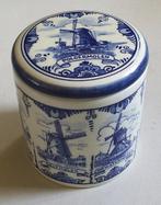 Porseleinen trommeltje voor stroopwafels. Original Delft, Antiek en Kunst, Verzenden