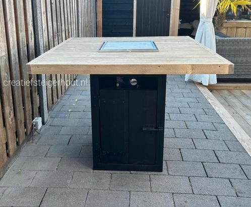 BBQ-tafel gasbarbecue ingebouwd in halfhoge bartafel tafel, Tuin en Terras, Gasbarbecues, Nieuw, Ophalen of Verzenden
