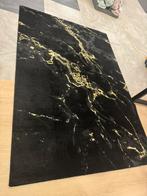 Vloerkleed Marmaris 400 nero zwart goud marmer 200x290cm, Crème, Ophalen of Verzenden, 200 cm of meer, Rechthoekig