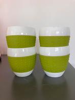 Bodum Mokken 4x Porselein 0,25 L Limoengroen, Huis en Inrichting, Keuken | Servies, Ophalen, Zo goed als nieuw, Overige stijlen