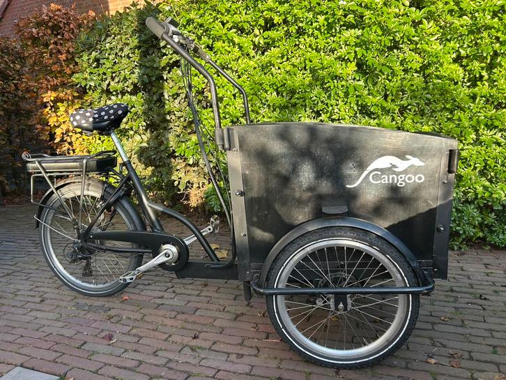 Cangoo elektrische bakfiets, Fietsen en Brommers, Fietsen | Bakfietsen, Gebruikt, 2 kinderen, Elektrisch, Ophalen