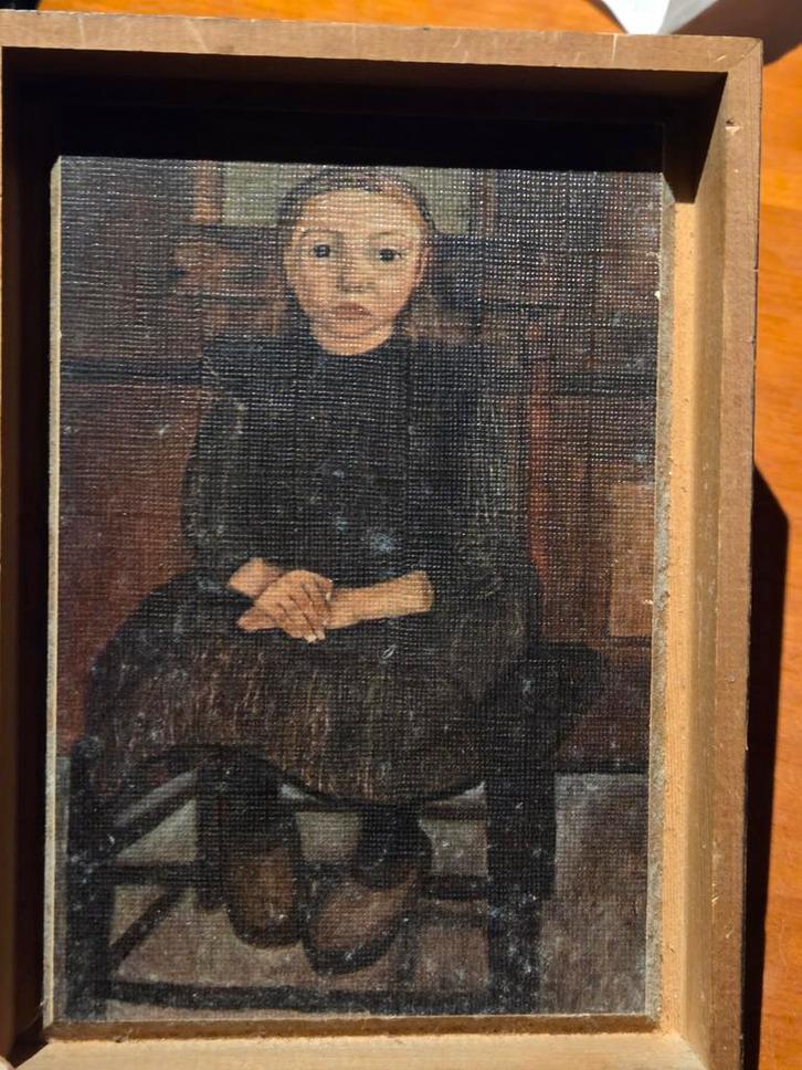 Oude Schilderij - Portret van een Vrouw, Antiek en Kunst, Kunst | Schilderijen | Klassiek, Ophalen of Verzenden