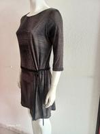 Tuniek jurk van Promod met caramel kleurige streep, maat 38, Maat 38/40 (M), Zwart, Zo goed als nieuw, Boven de knie