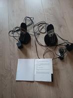 Vaste telefoon, Telecommunicatie, Vaste telefoons | Handsets en Draadloos, Ophalen, Niet werkend, 2 handsets