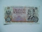 951. Oostenrijk, 20 schilling 1956 von Welsbach., Postzegels en Munten, Bankbiljetten | Europa | Niet-Eurobiljetten, Los biljet