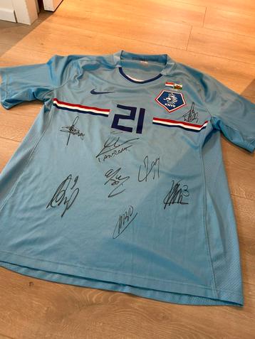 Gesigneerd shirt nederlands elftal 2008 babel beschikbaar voor biedingen
