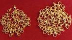 100 goudkleurige karabijn sluitinkjes 10 en 12mm, Ophalen of Verzenden, Nieuw