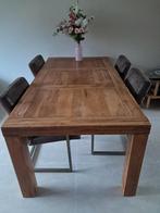 Houten Eettafel 200x100cm, Huis en Inrichting, Tafels | Eettafels, 100 tot 150 cm, Zo goed als nieuw, 150 tot 200 cm, Modern