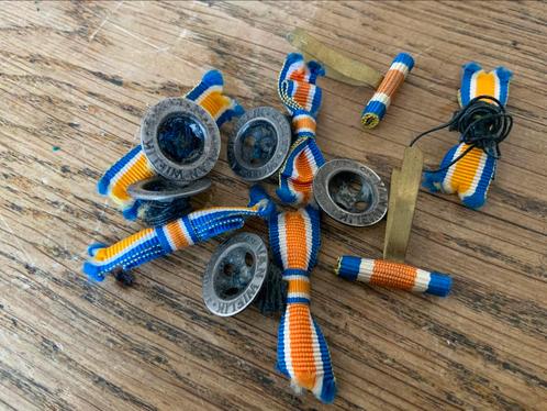 Oud Orde van Oranje Nassau Draaglint Knoopsgat, Verzamelen, Militaria | Algemeen, Landmacht, Lintje, Medaille of Wings, Nederland