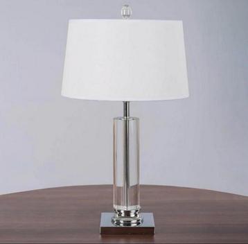 The White Teak Company - lamp Glazen tafellamp Cilindrisch beschikbaar voor biedingen