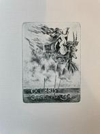 Michael Jepkes Exlibris wereld incl. 3 etsen en 6 mezzotint, Ophalen of Verzenden