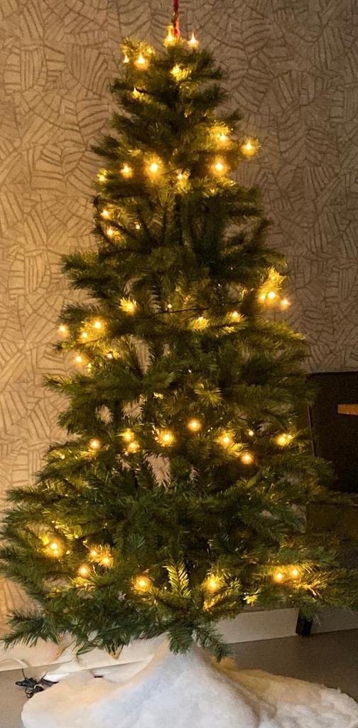 Kunst kerstboom 185 cm blackbox, Diversen, Kerst, Zo goed als nieuw, Ophalen of Verzenden