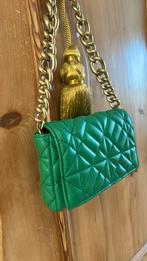 Zara groene tas met gouden ketting, Verzenden, Zo goed als nieuw, Groen, Schoudertasje