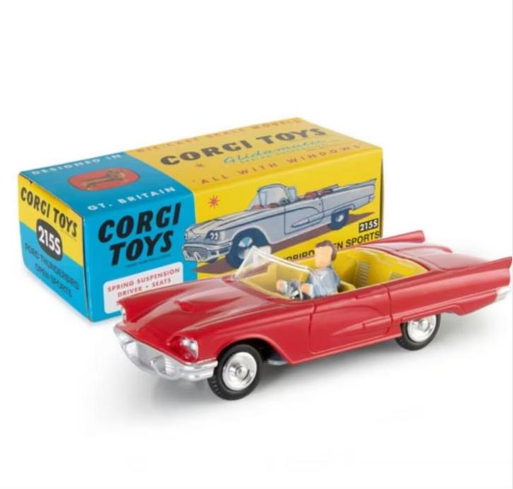 Ford Thunderbird Open Sports Car Corgi - NEW 1/48 ref. 215S, Hobby en Vrije tijd, Modelauto's | 1:43, Nieuw, Auto, Corgi, Verzenden