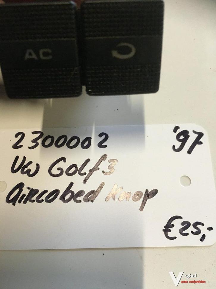 Vw Golf 3 1996 1.8 Airco bedieningsschakelaar, Auto-onderdelen, Dashboard en Schakelaars, Gebruikt, Ophalen of Verzenden
