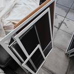 Partij witte kunststof voorzethorren, Doe-het-zelf en Verbouw, Deuren en Horren, Ophalen, Kunststof, Gebruikt, 80 tot 100 cm