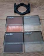 4 Vintage Cokin Cromofilters SA met orignele houder ¤ 49, Gebruikt, Minder dan 50 mm, Overige typen, Ophalen of Verzenden
