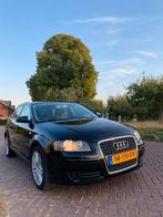Audi A3 1.9 TDI Sportback 77KW DPF 2006 Zwart Airco, Voorwielaandrijving, 700 kg, Zwart, Origineel Nederlands