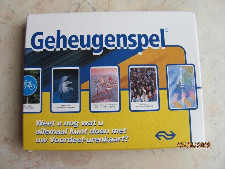 NIEUW foto MEMORY Geheugenspel NS trein MEMO spel 2-8 pers., Verzamelen, Spoorwegen en Tramwegen, Nieuw, Trein, Overige typen