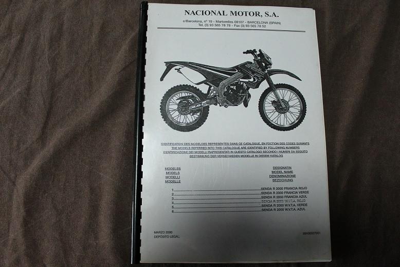 Derbi Senda R2000 parts list R 2000 wvta francia, Ophalen of Verzenden, Nieuw