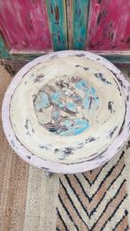 Shabby/Afrikaans/Houtsnijwerk/Boho/Tafeltje, Ophalen of Verzenden