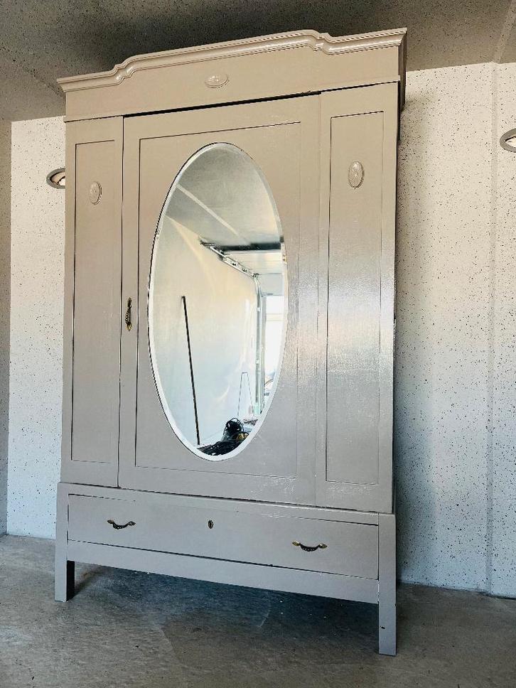 Massief eiken kleding linnen meidenkast demontabel leg kind, Huis en Inrichting, Kasten | Kledingkasten, Gebruikt, 200 cm of meer