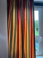 Retro Gestreepte Gordijnen met Klassiek Motief, Ophalen, Gebruikt, 100 tot 150 cm, 200 cm of meer