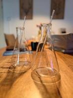 Riviera Maison Erlenmeyer Glazen + Roerstaafjes, Ophalen, Zo goed als nieuw, Glas