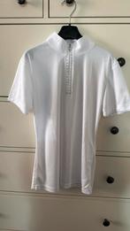 Wedstrijdshirt paardrijden  wit 2x gedragen mt 164, Dieren en Toebehoren, Paardrijkleding, Ophalen of Verzenden, Zo goed als nieuw