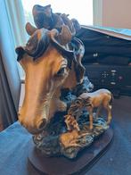 Beeld paarden, Ophalen of Verzenden, Gebruikt, Paard, Beeldje of Figuurtje