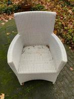 Tuinstoelen kunststof riet + 2 bankjes, Ophalen of Verzenden, Gebruikt, Kunststof