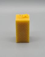 Vierkante Gele Kaars van Bijenwas, Overige materialen, Nieuw, Ophalen of Verzenden, Minder dan 25 cm