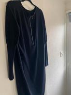 Sibin Linnebjerg jurk merino wol. Maat l, Zwart, Maat 42/44 (L), Zo goed als nieuw, Onder de knie