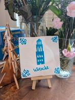 Delfts blauw tegeltje Utrecht met Domtoren, Verzenden, Nieuw