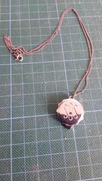 Vintage sos hanger met zilveren ketting, Ophalen of Verzenden, Zo goed als nieuw, Zilver, Zilver