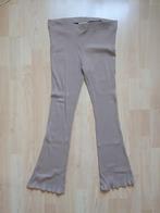 Beige flared broek h&m maat L 40, Maat 38/40 (M), H&M, Beige, Nieuw