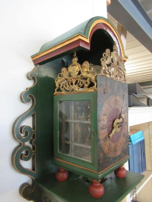 Oer 10968 18e eeuws stoelklok "Antoni ter Swaek a Goor 1743", Antiek en Kunst, Antiek | Klokken, Ophalen
