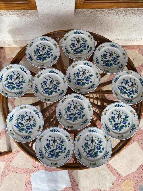 Villeroy & Boch Phoenix Blau 12 ontbijtbordjes, Antiek en Kunst, Antiek | Servies los, Ophalen