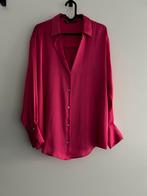 Satijnen blouse ZARA, Maat 38/40 (M), Ophalen of Verzenden, Roze, Zo goed als nieuw